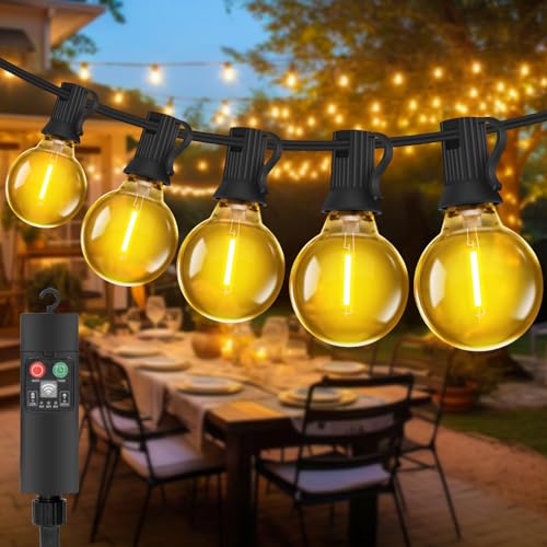 Bowfar Lichterkette Außen Batterie - G40 6M 10LED Glühbirnen Lichterkette Outdoor Warmweiß mit Memory-Funktion Timer Garten Beleuchtung IP65 String Lights für Balkon Baum Bistro Party Pavillon Camping Bowfar Lichterkette Außen Batterie - G40 6M 10LED Glühbirnen Lichterkette Outdoor Warmweiß mit Memory-Funktion Timer Garten Beleuchtung IP65 String Lights für Balkon Baum Bistro Party Pavillon Camping von Bowfar