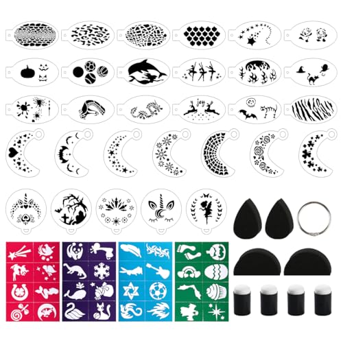 Bowitzki Reusable Face Paint Stencils Bowitzki Reusable Face Paint Stencils von Bowitzki