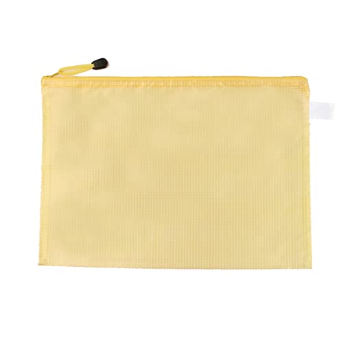 Boxonly B4 Kunststoff-Brieftaschen mit Reißverschluss, Dokumentenmappe, Kunststofftaschen, Reißverschluss, für Schule, Büro, Hausaufgaben, Reisen, Aufbewahrungstaschen, Gelb Boxonly B4 Kunststoff-Brieftaschen mit Reißverschluss, Dokumentenmappe, Kunststofftaschen, Reißverschluss, für Schule, Büro, Hausaufgaben, Reisen, Aufbewahrungstaschen, Gelb von Boxonly