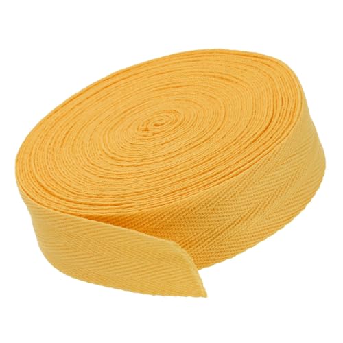 Boxonly Baumwoll-Twill-Klebeband, 2,5 cm, 9,1 m, Baumwollband, Schrägband, Fischgrätenmuster, Gurtband zum Nähen, Geschenkverpacken, Basteln, DIY, Gold Boxonly Baumwoll-Twill-Klebeband, 2,5 cm, 9,1 m, Baumwollband, Schrägband, Fischgrätenmuster, Gurtband zum Nähen, Geschenkverpacken, Basteln, DIY, Gold von Boxonly