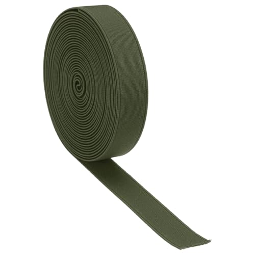 Boxonly Elastische Bänder zum Nähen, Armeegrün, 1,5 cm, 4,5 m, hohe Elastizität, Strick, 1,5 cm breite Spule, Nähband für Taillenbänder, Hosen, Kleidung und Handwerk, DIY Boxonly Elastische Bänder zum Nähen, Armeegrün, 1,5 cm, 4,5 m, hohe Elastizität, Strick, 1,5 cm breite Spule, Nähband für Taillenbänder, Hosen, Kleidung und Handwerk, DIY von Boxonly