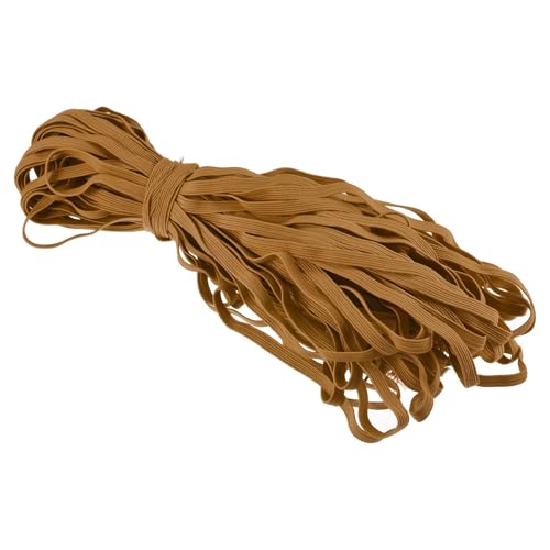 Boxonly Elastische Bänder zum Nähen, Braun, 0,6 cm, 30 m, gewebtes elastisches Band, gestrickt, schweres Stretchband, 0,6 cm Breite, elastische Spule, Nähband für Perücken, Taillenbänder, Hosen Boxonly Elastische Bänder zum Nähen, Braun, 0,6 cm, 30 m, gewebtes elastisches Band, gestrickt, schweres Stretchband, 0,6 cm Breite, elastische Spule, Nähband für Perücken, Taillenbänder, Hosen von Boxonly