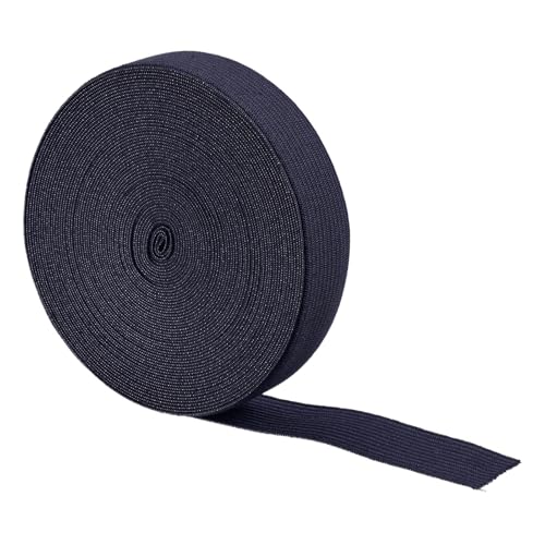 Boxonly Elastische Bänder zum Nähen, Dunkelblau, 2 cm, 9,1 m, Strick, elastische Spule, 2 cm breit, hohe Elastizität, Nähband für Perücken, Bund, Hosen Boxonly Elastische Bänder zum Nähen, Dunkelblau, 2 cm, 9,1 m, Strick, elastische Spule, 2 cm breit, hohe Elastizität, Nähband für Perücken, Bund, Hosen von Boxonly