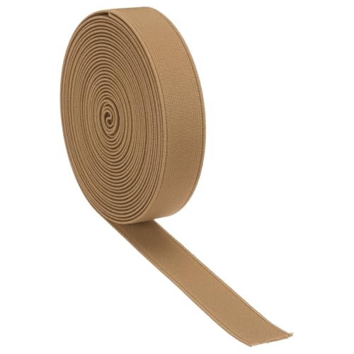 Boxonly Elastische Bänder zum Nähen, Hellbraun, 1,5 cm, 4,5 m, hohe Elastizität, gestrickt, 1,5 cm breite Spule, Nähband für Taillenbänder, Hosen, Kleidung und Handwerk, DIY Boxonly Elastische Bänder zum Nähen, Hellbraun, 1,5 cm, 4,5 m, hohe Elastizität, gestrickt, 1,5 cm breite Spule, Nähband für Taillenbänder, Hosen, Kleidung und Handwerk, DIY von Boxonly