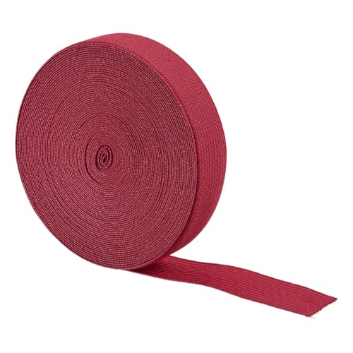 Boxonly Elastische Bänder zum Nähen, Rot, 2 cm, 9,1 m, Strickspule, 2 cm breit, hohe Elastizität, Nähband für Perücken, Bund, Hosen Boxonly Elastische Bänder zum Nähen, Rot, 2 cm, 9,1 m, Strickspule, 2 cm breit, hohe Elastizität, Nähband für Perücken, Bund, Hosen von Boxonly