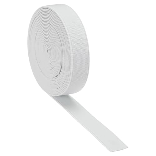 Boxonly Elastische Bänder zum Nähen, weiß, 1,5 cm, 4,5 m, hohe Elastizität, Strick, 1,5 cm breite Spule, Nähband für Taillenbänder, Hosen, Kleidung und Handwerk, DIY Boxonly Elastische Bänder zum Nähen, weiß, 1,5 cm, 4,5 m, hohe Elastizität, Strick, 1,5 cm breite Spule, Nähband für Taillenbänder, Hosen, Kleidung und Handwerk, DIY von Boxonly