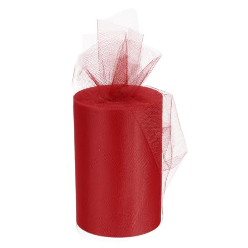 Boxonly Tüllband-Rollen, rot, 15,2 cm, 91,4 m, Pastellnetz, Stoff, Netzstoff, 15 cm breit, Netzrolle für Geschenkverpackungen, Weihnachten, Hochzeit, DIY Handwerk Boxonly Tüllband-Rollen, rot, 15,2 cm, 91,4 m, Pastellnetz, Stoff, Netzstoff, 15 cm breit, Netzrolle für Geschenkverpackungen, Weihnachten, Hochzeit, DIY Handwerk von Boxonly