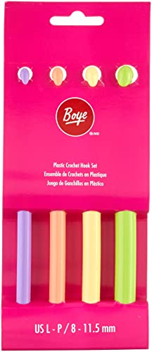 Boye Häkelnadel, Plastik, Mehrfarbig, 8-11.5 mm von Boye