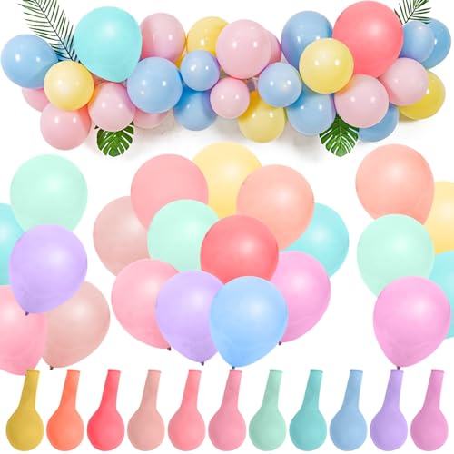 100 Stück Luftballons Geburtstag 25.4cm/10in Kunterbunte Balloon Bunte Latex Luftballon Dekoration fur Geburtstags von Boyigog