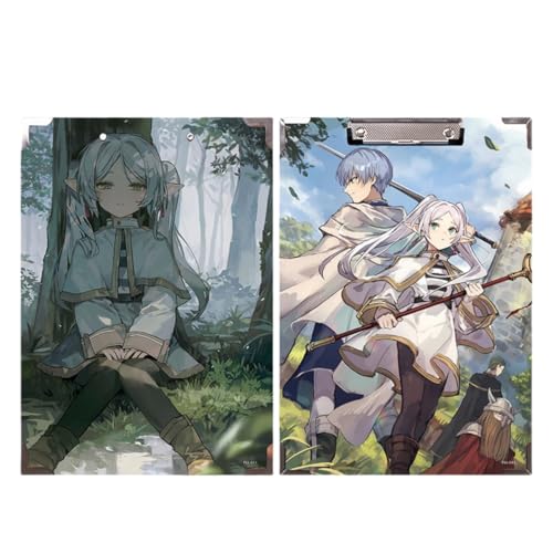 Boyoxon Himmel Anime Ordner 30 x 21 cm, Wasserdichtes Holz Anime-thematisiert A4-Größe Schulbedarf mit sicherer Verschluss, langlebig für Schüler & Lehrer (Frieren 5) von Boyoxon