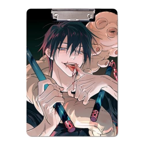 Boyoxon Itadori Yuji Anime Ordner 30 x 21 cm, PP-Kunststoff Anime-thematisiert A4-Größe Schulbedarf mit sicherer Verschluss, langlebig für Schüler & Lehrer (Fushiguro Toji) von Boyoxon