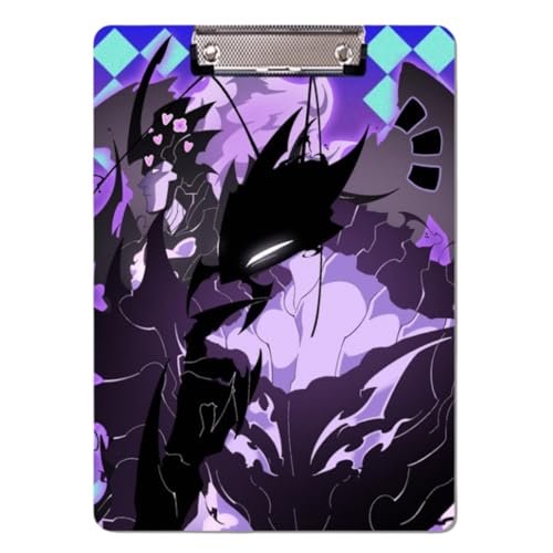 Boyoxon Jinwoo Sung Anime Ordner 30 x 21 cm, PP-Kunststoff Anime-thematisiert A4-Größe Schulbedarf mit sicherer Verschluss, langlebig für Schüler & Lehrer (Jinwoo Sung 7) von Boyoxon