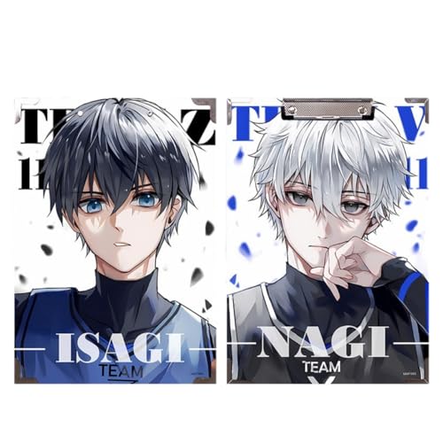 Boyoxon Mikage Reo Anime Ordner 30 x 21 cm, Wasserdichtes Holz Anime-thematisiert A4-Größe Schulbedarf mit sicherer Verschluss, langlebig für Schüler & Lehrer (Isagi Yoichi) von Boyoxon