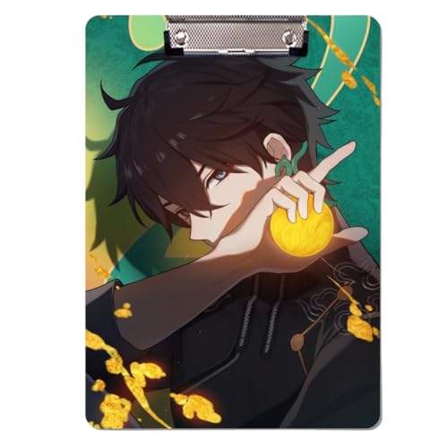 Boyoxon Sunday Anime Ordner 30 x 21 cm, PP-Kunststoff Anime-thematisiert A4-Größe Schulbedarf mit sicherer Verschluss, langlebig für Schüler & Lehrer (DanHeng 2) von Boyoxon
