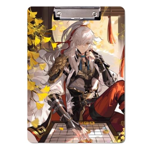 Boyoxon Sunday Anime Ordner 30 x 21 cm, PP-Kunststoff Anime-thematisiert A4-Größe Schulbedarf mit sicherer Verschluss, langlebig für Schüler & Lehrer (JingYuan 1) von Boyoxon