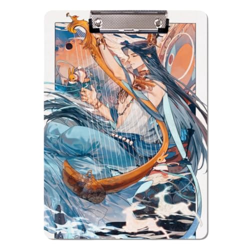 Boyoxon Wei Wuxian Anime Ordner 30 x 21 cm, PP-Kunststoff Anime-thematisiert A4-Größe Schulbedarf mit sicherer Verschluss, langlebig für Schüler & Lehrer (Lan Wangji 4) von Boyoxon