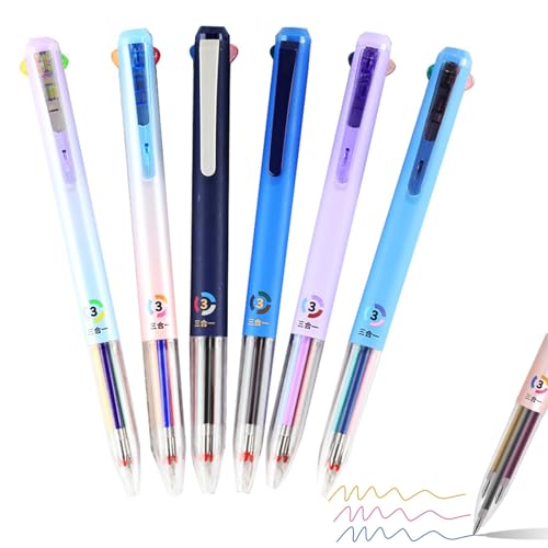 Multicolor Gel Pen in One, 6 PCS Multicolor Pen, 3-in-1 18 Colors, Quick Drying Ballpoint Pen Multicolor Gel Pen in One, 6 PCS Multicolor Pen, 3-in-1 18 Colors, Quick Drying Ballpoint Pen von Bpoeee
