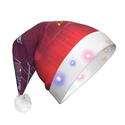 BrUgui Festliche LED-Weihnachtsmütze – langlebige Farben, drei Blinkmodi, perfektes Urlaubsaccessoire! Hawaii Sonnenstrahlen von BrUgui