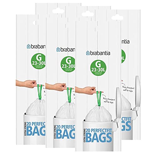 6 x Brabantia Müllbeutel G, 23-30 Liter - 20 Beutel von Brabantia