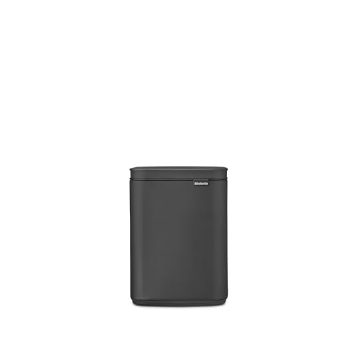 Brabantia Bo Mülleimer 4 l | Kompakter rechteckiger Mülleimer mit Softclose-Deckel, herausnehmbarer Inneneimer | Wandmontage oder frei stehend für Bad, Küche oder Büro | Mineral Infinite Grey Brabantia Bo Mülleimer 4 l | Kompakter rechteckiger Mülleimer mit Softclose-Deckel, herausnehmbarer Inneneimer | Wandmontage oder frei stehend für Bad, Küche oder Büro | Mineral Infinite Grey von Brabantia