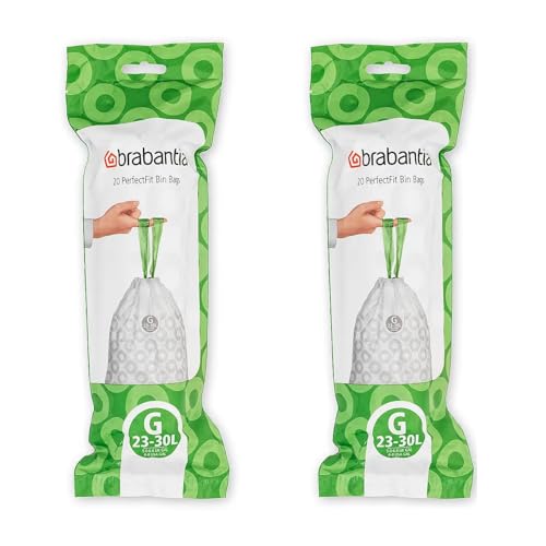 Brabantia Müllbeutel, Größe G, 23-30 l, 40 Beutel, 2 Stück Brabantia Müllbeutel, Größe G, 23-30 l, 40 Beutel, 2 Stück von Brabantia