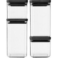 brabantia Vorratsdosen-Set 10,5/20,0 cm hoch transparent 2x 0,7/2x 1,6 l von Brabantia