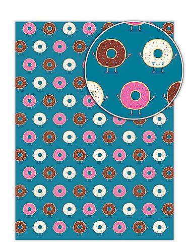 Funny Humorvolle 'Donut' Geschenkpapier, 2 Bögen von Brainbox Candy