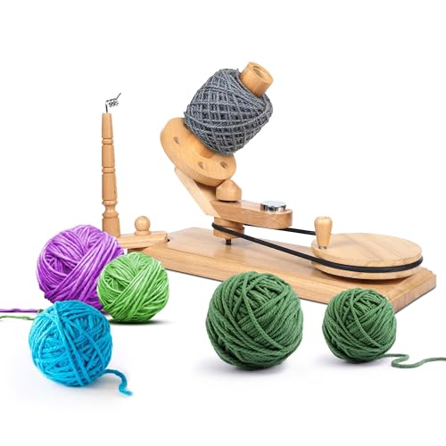 Brainmart Handbetätigter Holzgarn- und Garn-Swift-Wollwickler, Schnurhalter, Stricken, Häkeln, Zubehör, Geschenk für Stricker-Ballwickler von Brainmart