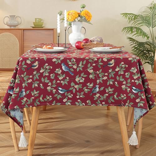 Bohemian Tischdecke Vintage Landhausstil Ölgemälde Muster Rechteckige Tischdecke Esszimmer Picknick Party Dekorationen von Brand-dashcos