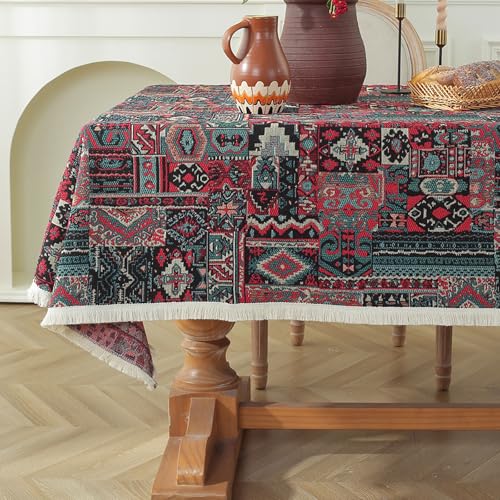 Bohemian Tischdecke Vintage Landhausstil Ölgemälde Muster Rechteckige Tischdecke Esszimmer Picknick Party Dekorationen Bohemian Tischdecke Vintage Landhausstil Ölgemälde Muster Rechteckige Tischdecke Esszimmer Picknick Party Dekorationen von Brand-dashcos