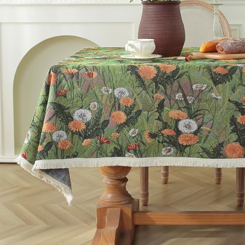 Bohemian Tischdecke Vintage Landhausstil Ölgemälde Muster Rechteckige Tischdecke Esszimmer Picknick Party Dekorationen von Brand-dashcos