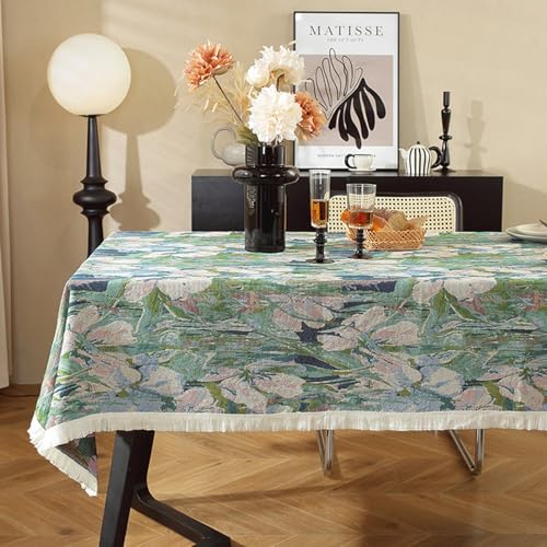 Retro-Bohemian-Tischdecke mit geometrischem Blumenmuster, rechteckige Tischdecke, Tischdekoration für Partys, Tischüberzug von Brand-dashcos