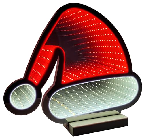 Brandsseller Weihnachtsbeleuchtung mit Infinity-Effekt 20x7x24,5 cm - LED Dekofigur aus Kunststoff, Timer 6/18h, 3m Kabel, moderne Weihnachtsdeko für Innen - Weihnachtsmütze Brandsseller Weihnachtsbeleuchtung mit Infinity-Effekt 20x7x24,5 cm - LED Dekofigur aus Kunststoff, Timer 6/18h, 3m Kabel, moderne Weihnachtsdeko für Innen - Weihnachtsmütze von Brandsseller