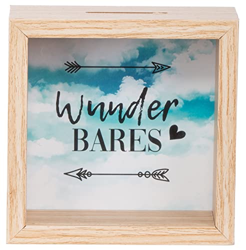 Brandsseller Spardose Bilderrahmen aus Holz mit Glas 14,5x14,5x6,5 cm – Sparrahmen mit Sichtfenster & Einwurfschlitz – Deko-Spardose für Geldgeschenke & besondere Sparziele - Wunderbares Brandsseller Spardose Bilderrahmen aus Holz mit Glas 14,5x14,5x6,5 cm – Sparrahmen mit Sichtfenster & Einwurfschlitz – Deko-Spardose für Geldgeschenke & besondere Sparziele - Wunderbares von Brandsseller