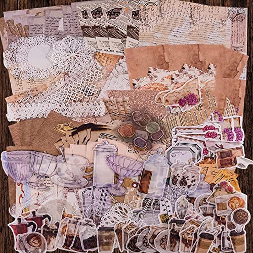 Brateuanoii 260 Stück Scrapbook Aufkleber, Vintage Washi Aufkleber, Transparente Dekorative Aufkleber, für Journaling Junk Journal Art Craft Ästhetische Collage Bilderrahmen Sammelalbum Brateuanoii 260 Stück Scrapbook Aufkleber, Vintage Washi Aufkleber, Transparente Dekorative Aufkleber, für Journaling Junk Journal Art Craft Ästhetische Collage Bilderrahmen Sammelalbum von Brateuanoii