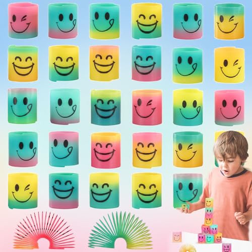 Brateuanoii 30 Stück Regenbogenspirale, Spirale Spielzeug, Kindergeburtstag Gastgeschenke, Mitgebsel Kindergeburtstag 6 Jahre, Lernspielzeug Brateuanoii 30 Stück Regenbogenspirale, Spirale Spielzeug, Kindergeburtstag Gastgeschenke, Mitgebsel Kindergeburtstag 6 Jahre, Lernspielzeug von Brateuanoii