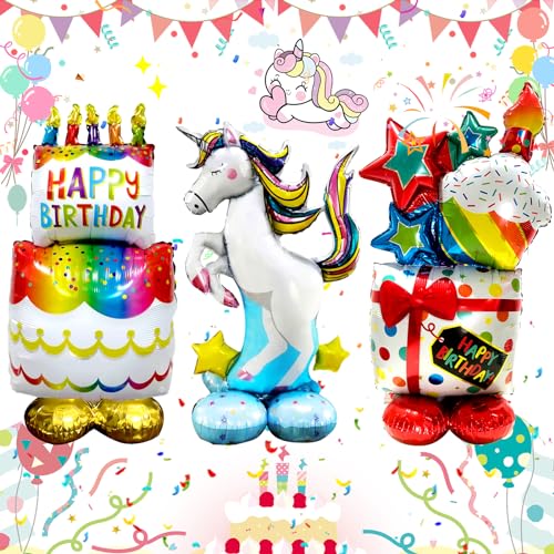 Brateuanoii Helium Ballons Geburtstag, Folienballon Geburtstag, Helium Luftballons Deko Kindergeburtstag, Helium Ballons Einhorn Helium Ballon Geburtstag Party Dekoration Für Kinder Junge Mädchen Brateuanoii Helium Ballons Geburtstag, Folienballon Geburtstag, Helium Luftballons Deko Kindergeburtstag, Helium Ballons Einhorn Helium Ballon Geburtstag Party Dekoration Für Kinder Junge Mädchen von Brateuanoii