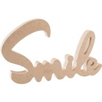 Schriftzug "Smile" von Braun