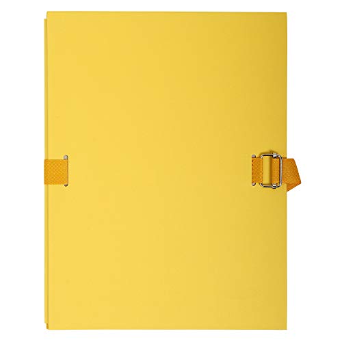 Exacompta 223035E 5er Pack Aktenmappen mit dehnbarem Rücken 120mm gelb 320x240mm Exacompta 223035E 5er Pack Aktenmappen mit dehnbarem Rücken 120mm gelb 320x240mm von Brause
