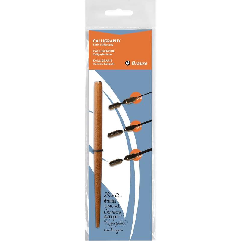 Brause Federhalter und Kalligrafiefedern Set von Brause