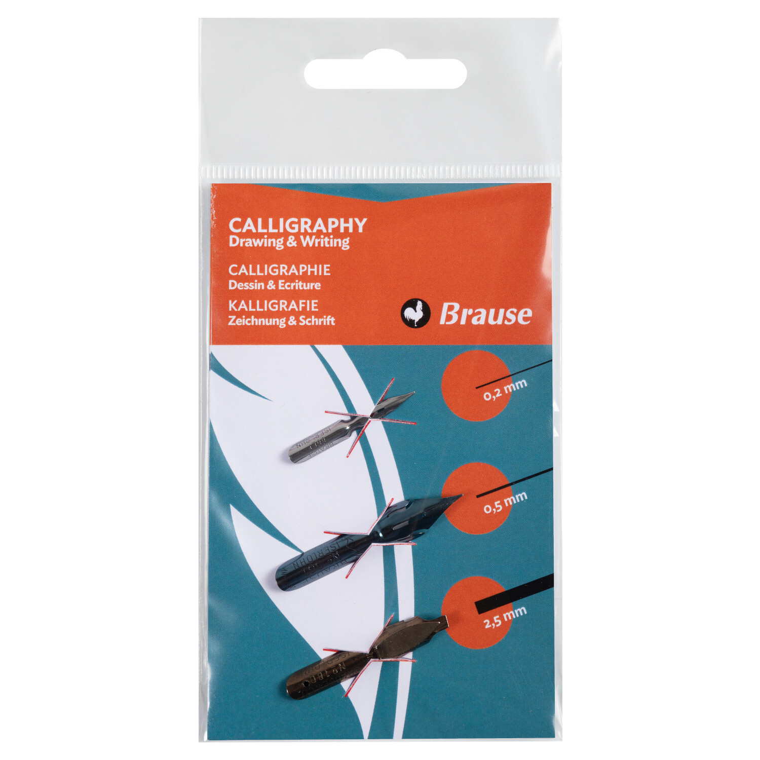 Kalligrafiefedern Set Zeichnung und Schrift von Brause