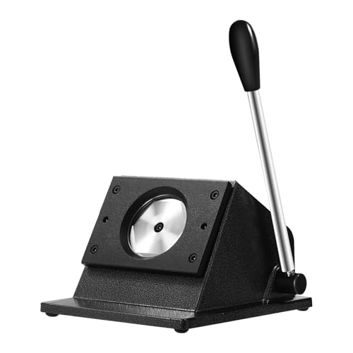 Grafik-Stanzer, 58mm Manueller Runder Button Maker, Robuster Kreisförmiger Papier-Stanzer, Kreisschneider for Abzeichen für Papier Leder PVC Karten von BraveeFly