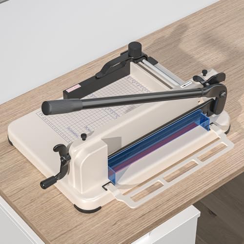 BreeRainz A4 Professioneller Papierschneider, Maximal 444 Blatt/4cm Papier Schneidemaschine, mit Ultrascharfer HSS Klinge, Doppelter Fixierung & Doppelter Sicherheit, für Präzises & Sicheres Schneiden BreeRainz A4 Professioneller Papierschneider, Maximal 444 Blatt/4cm Papier Schneidemaschine, mit Ultrascharfer HSS Klinge, Doppelter Fixierung & Doppelter Sicherheit, für Präzises & Sicheres Schneiden von BreeRainz