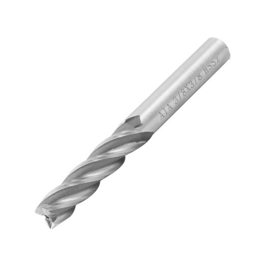 Breeshy 3/8 Zoll x 3/8 Zoll HSS 4 Flöte rechtes Ende, Schneidwerkzeug von Breeshy