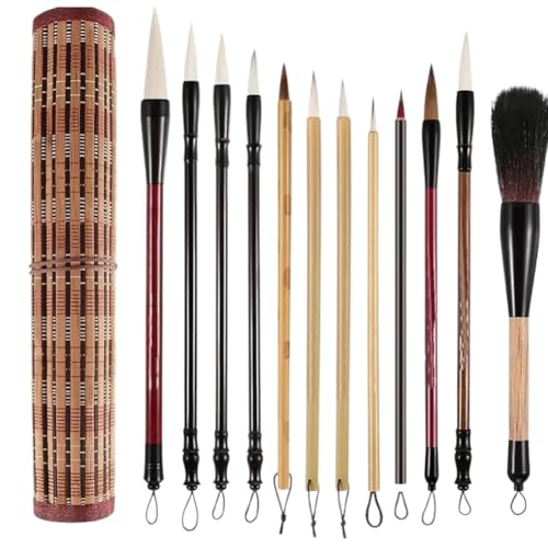 Breeshy Pinsel für Malerei und Kalligrafie – Mehrzweckpinsel für chinesische Tinte, Malpinsel, Schreibpinsel für Aquarelle zum Zeichnen von Breeshy
