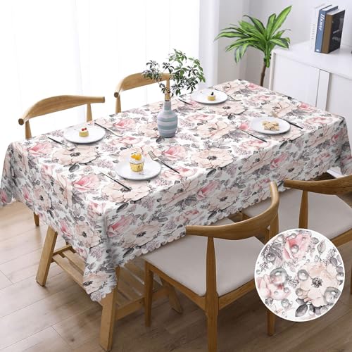 Tischdecke Outdoor Tischdecke Rechteckig Abwaschbar Gartentischdecke Tischdecken Fleckschutz Wasserdicht Tischtuch für Küche, Esszimmer, Garten, Partys und Abendessen 140x180cm Tischdecke Outdoor Tischdecke Rechteckig Abwaschbar Gartentischdecke Tischdecken Fleckschutz Wasserdicht Tischtuch für Küche, Esszimmer, Garten, Partys und Abendessen 140x180cm von Breezify