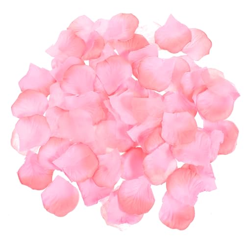 1000 Stück Rosenblüten für Hochzeit Künstliche Blätter Rose Rosenblätter Deko Schlafzimmer Rosa Wiederverwendbare Zum Streuen Valentinstag Den Tischaufsatz Geburtstag Romantische Atmosphäre von Bremorou