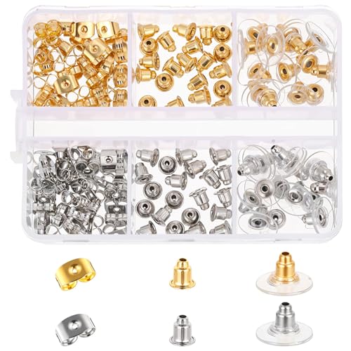130 Stück Ohrringverschlüsse Für Ohrstecker ohrring verschluss Ohrring Stopper Schnalle ohrstecker verschluss Silikon ohrring stecker verschluss für Ohrring sichere Ohrverschlüsse Universal von Bremorou