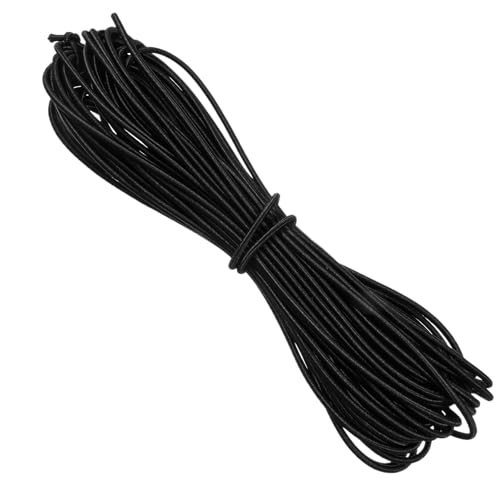 2 Stück Gummischnur Elastisches Band 3mm 1000cm Gummikordel, Elastisch Faden Runde Schnur für Basteln Nähen Masken Party-hüte Wäscheleinen Camping Schnürsenkel Frachtnetze DIY-Projekt, Schwarz 2 Stück Gummischnur Elastisches Band 3mm 1000cm Gummikordel, Elastisch Faden Runde Schnur für Basteln Nähen Masken Party-hüte Wäscheleinen Camping Schnürsenkel Frachtnetze DIY-Projekt, Schwarz von Bremorou