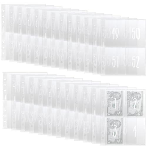 25 Stück 100 Envelope Saving Challenge Chanlleng Binder Ordner A5 Geld Sparen Challenge Buch Budget Planner Zubehör Beginner Budget Sparchallenge Budgetplaner A5 Planereinlagen Für Bargeldfüllung von Bremorou